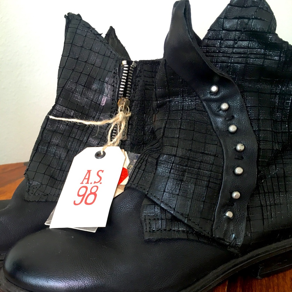 AS98 black ankle boot size 38